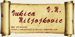 Vukica Miljojković vizit kartica